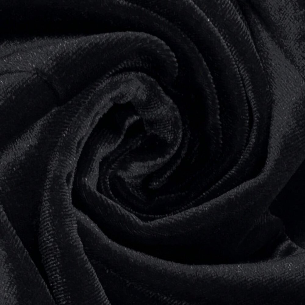 Black Elegant Women's Velvet Blazer - Picture 8 of 8